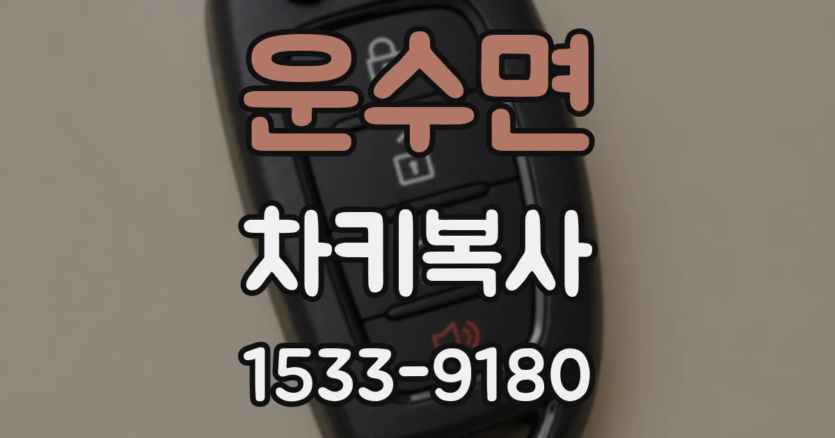 운수면 차키복사
