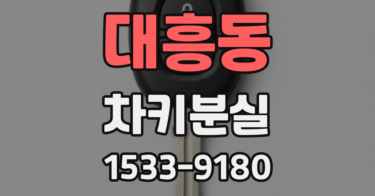대흥동 차키분실