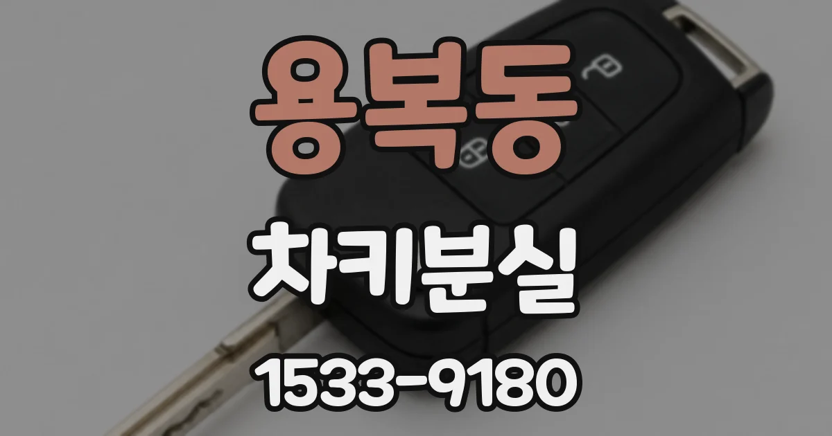 용복동 차키분실