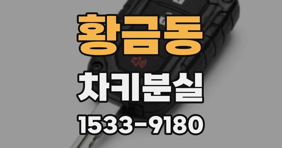 황금동 차키분실