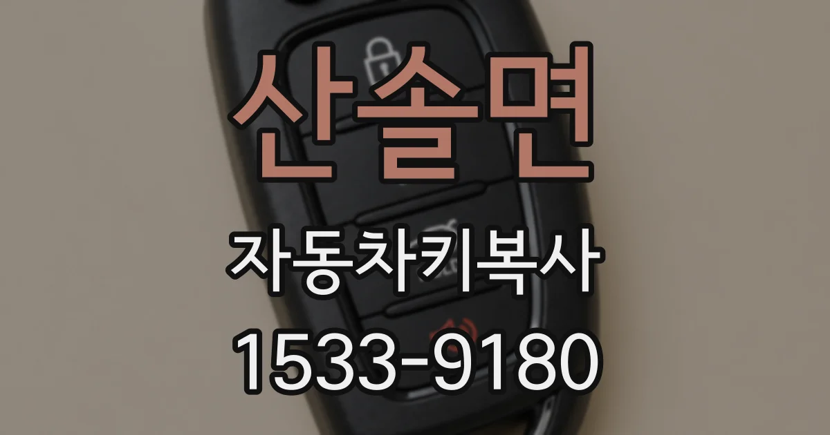 산솔면 자동차키복사
