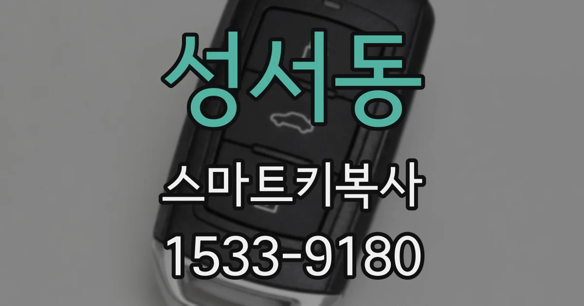 성서동 스마트키복사