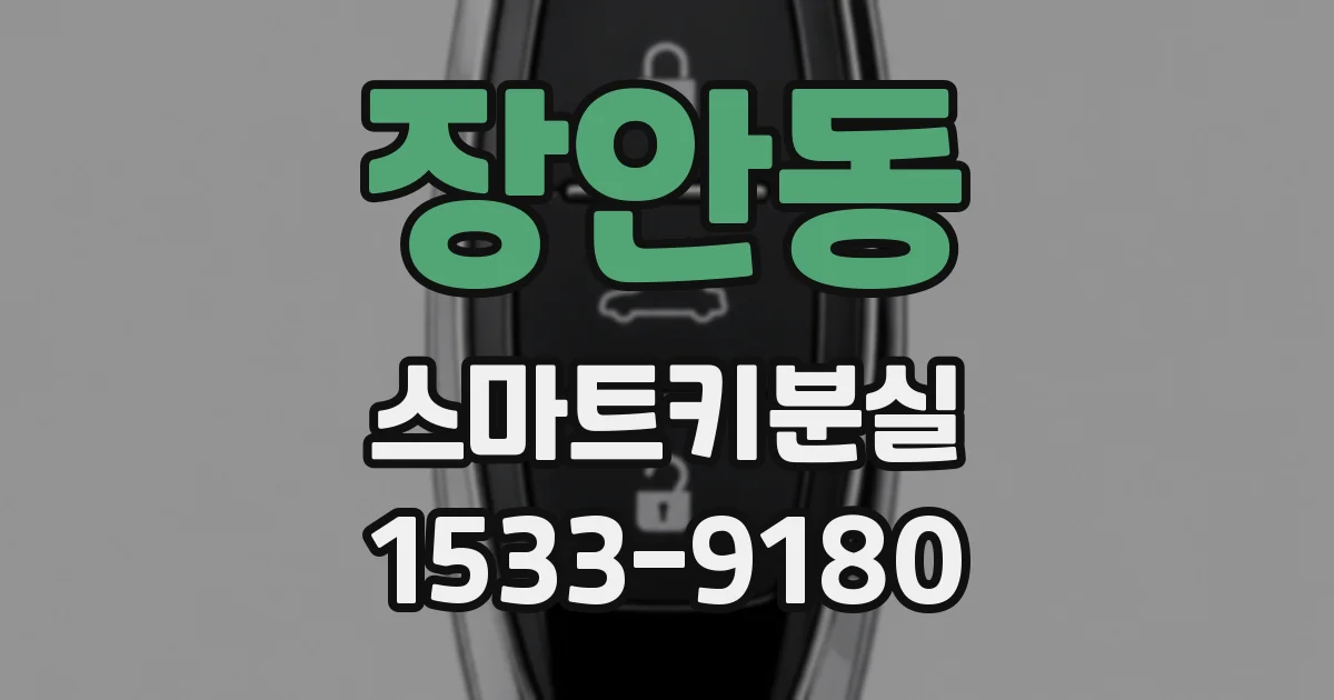 장안동 스마트키분실
