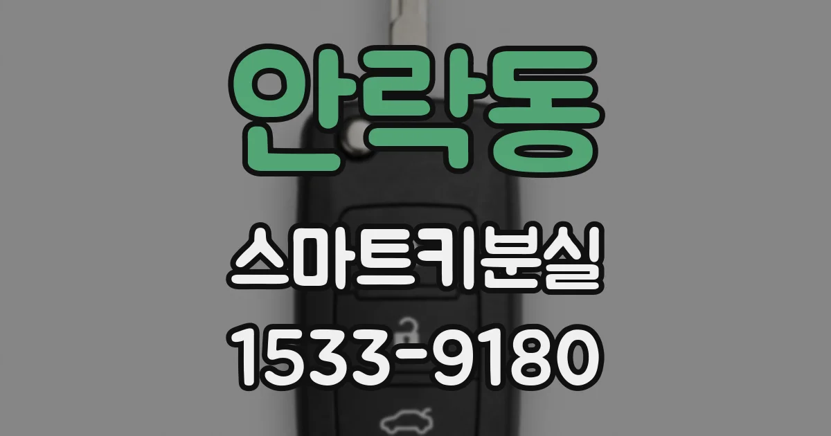안락동 스마트키분실