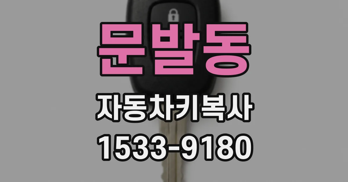 문발동 자동차키복사