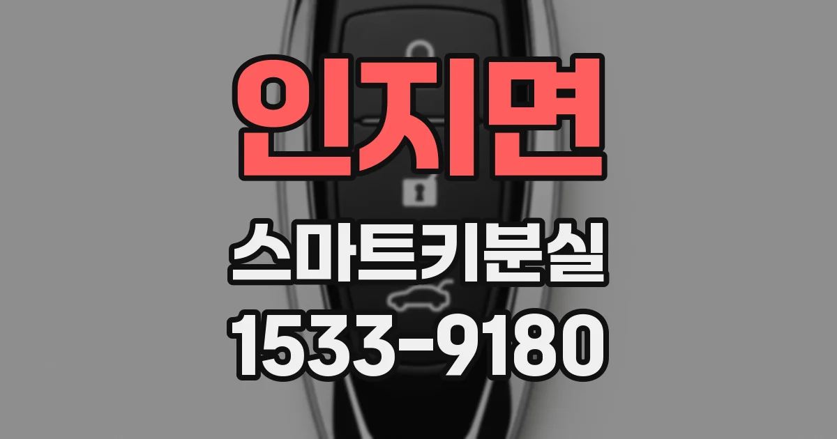 인지면 스마트키분실