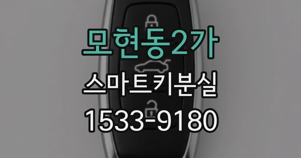 모현동2가 스마트키분실