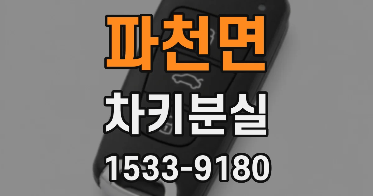 파천면 차키분실