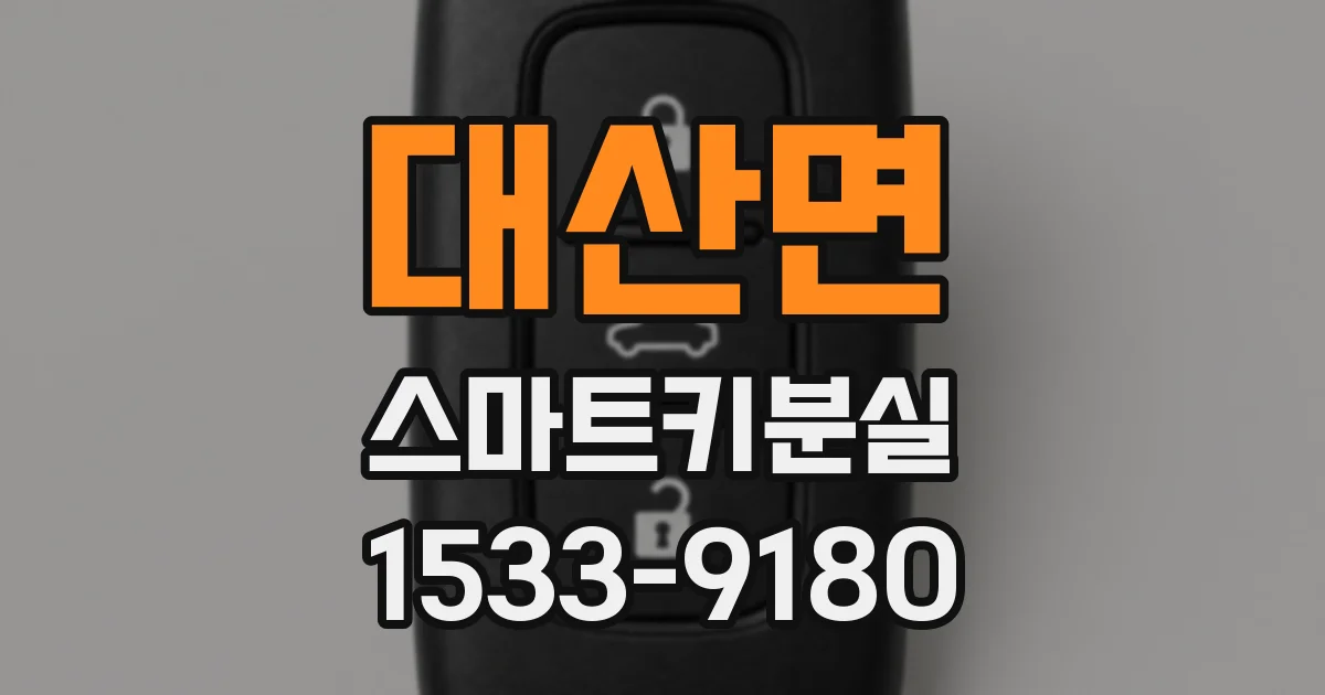 대산면 스마트키분실