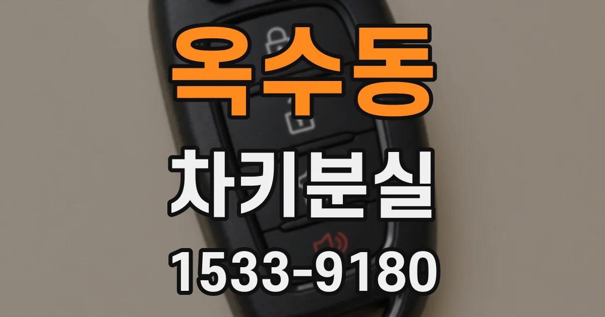 옥수동 차키분실