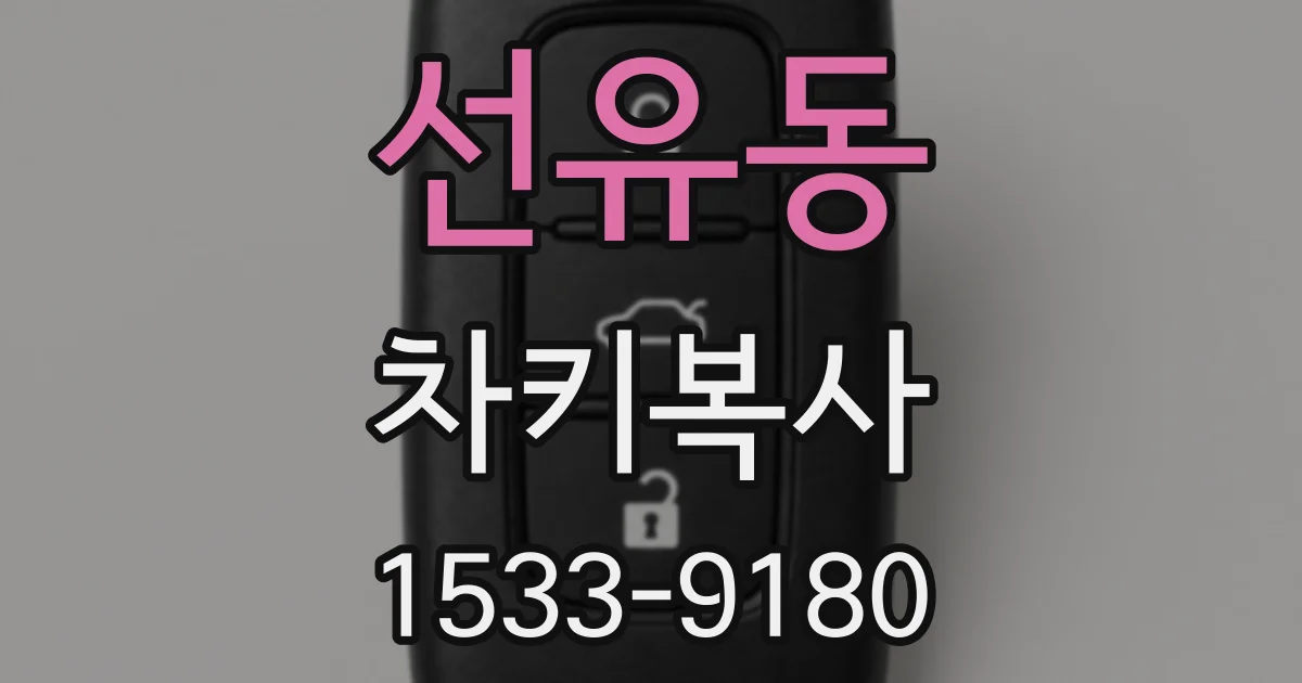 선유동 차키복사