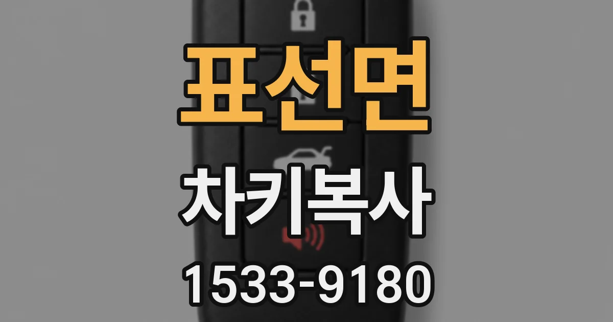표선면 차키복사
