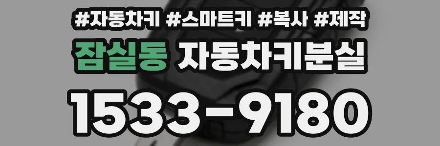 잠실동 자동차키분실