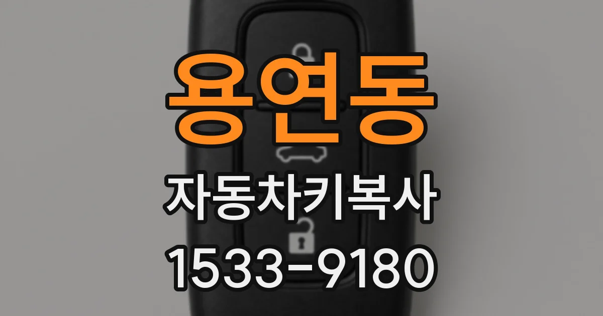 용연동 자동차키복사
