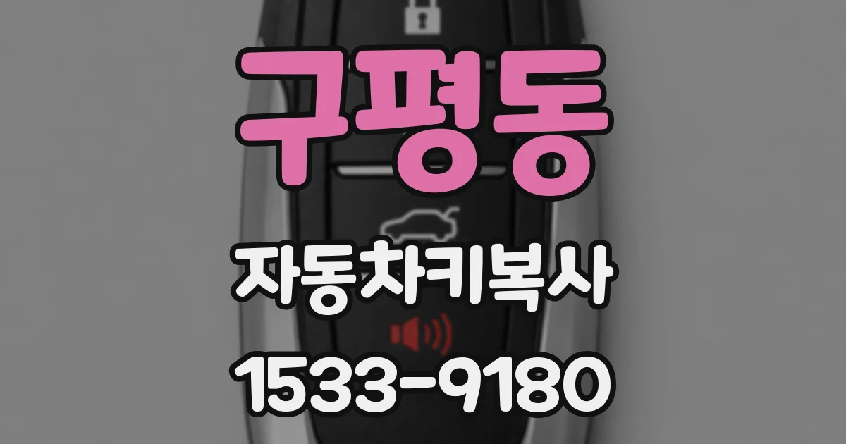 구평동 자동차키복사