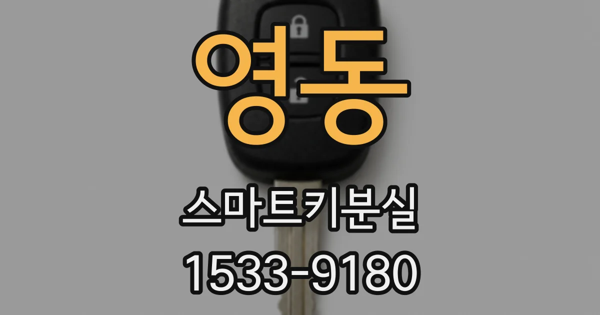 영동 스마트키분실