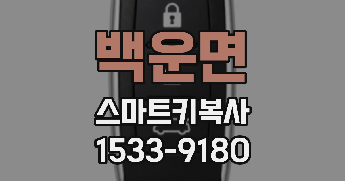 백운면 스마트키복사