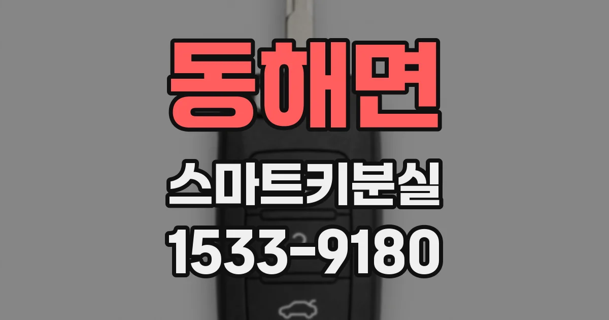 동해면 스마트키분실