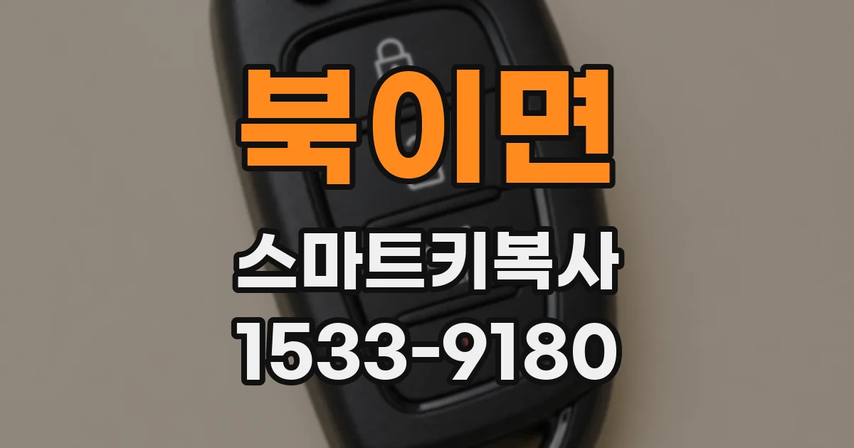 북이면 스마트키복사