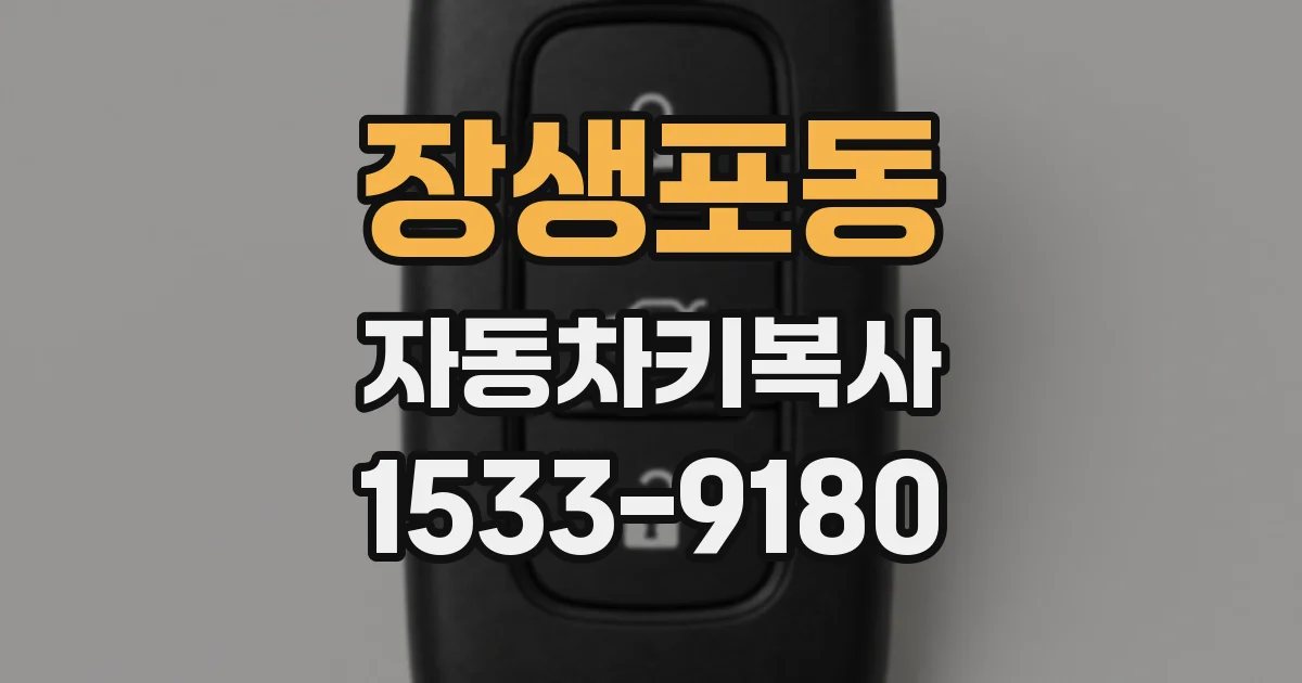 장생포동 자동차키복사