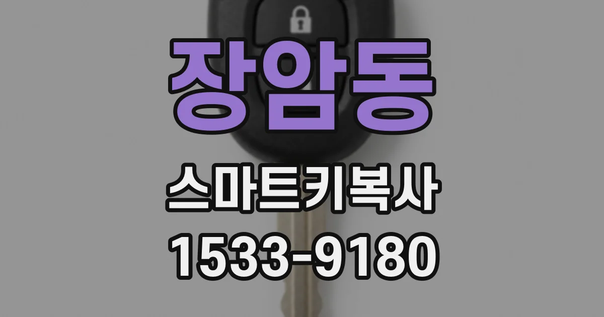 장암동 스마트키복사