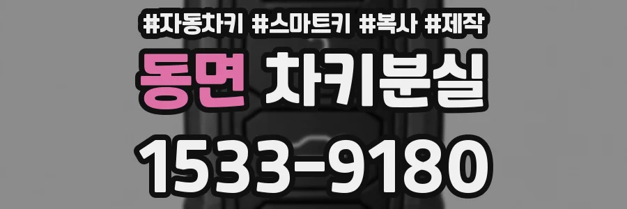 동면 차키분실