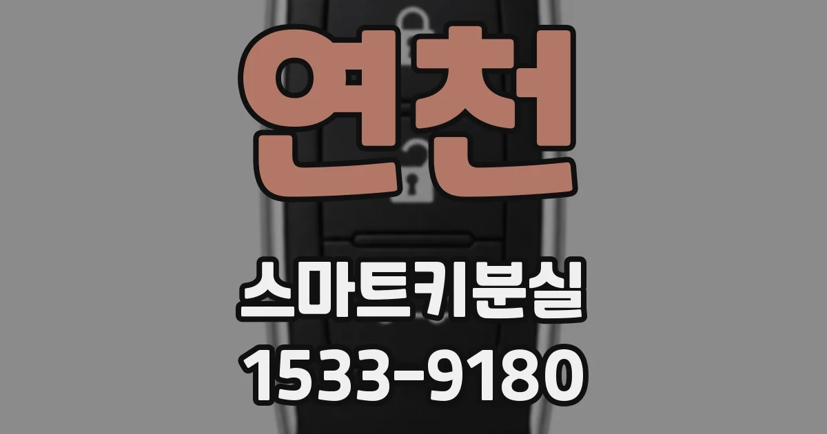 연천 스마트키분실