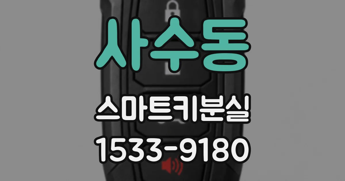 사수동 스마트키분실