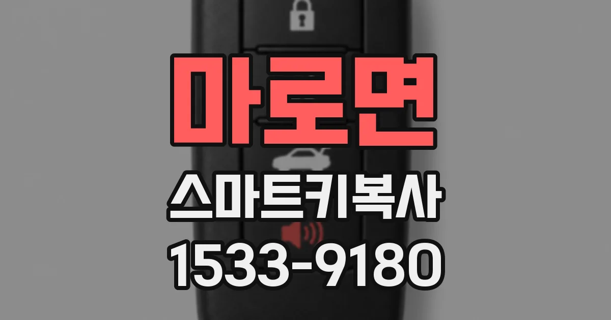 마로면 스마트키복사