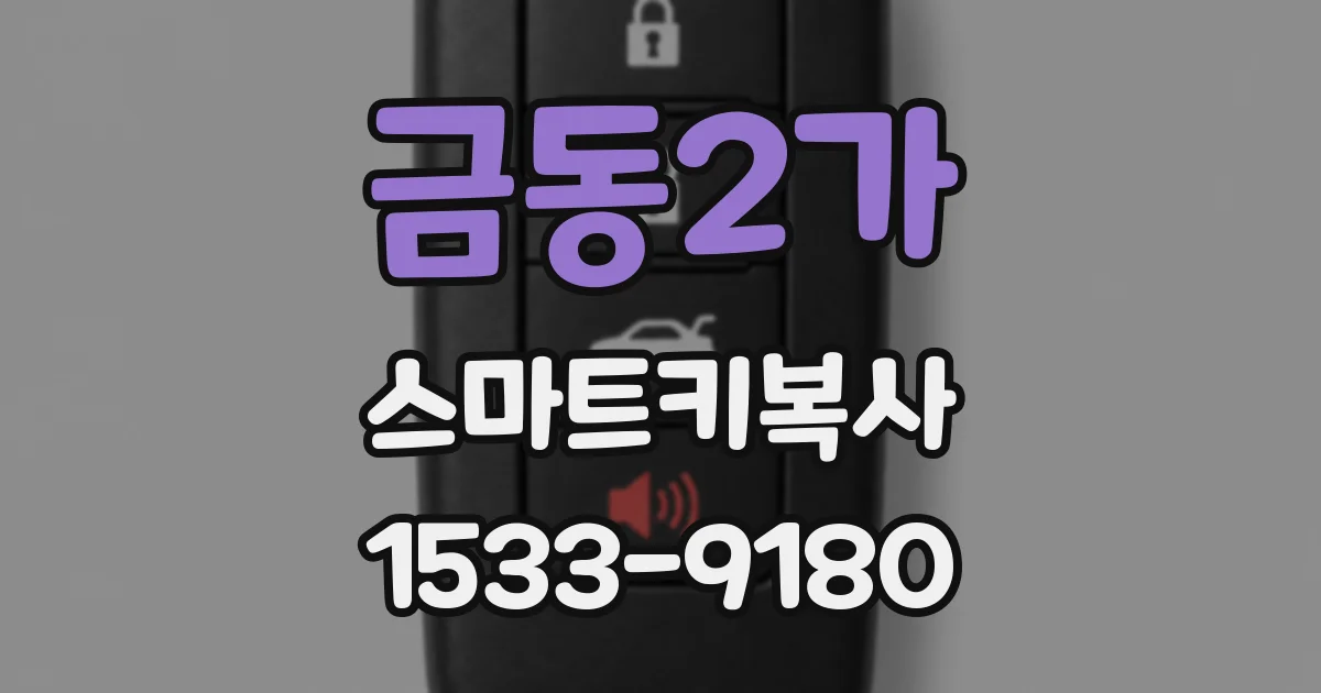 금동2가 스마트키복사
