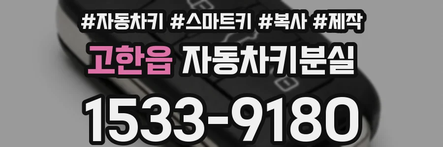 고한읍 자동차키분실