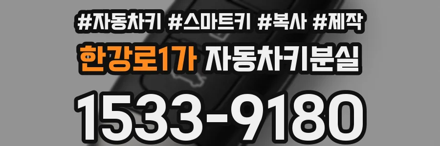 한강로1가 자동차키분실