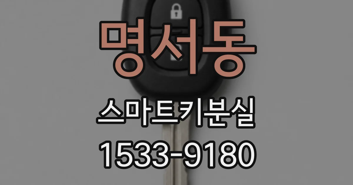 명서동 스마트키분실