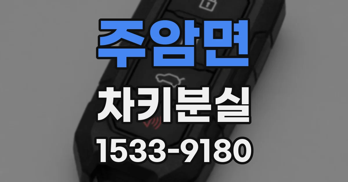 주암면 차키분실