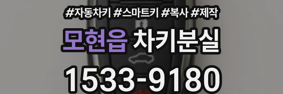 모현읍 차키분실