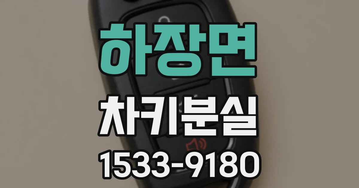 하장면 차키분실