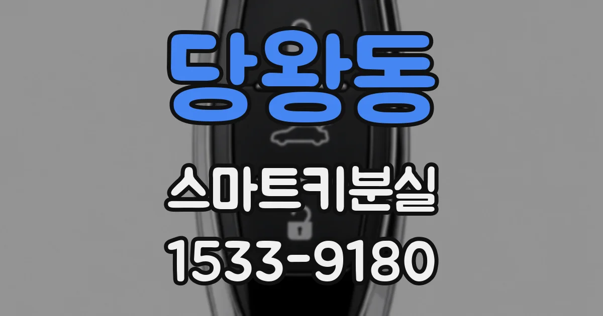 당왕동 스마트키분실