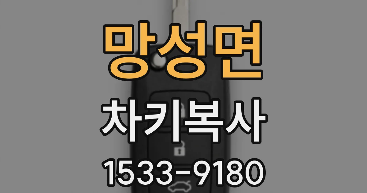 망성면 차키복사
