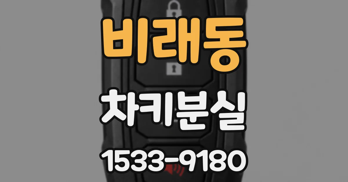 비래동 차키분실