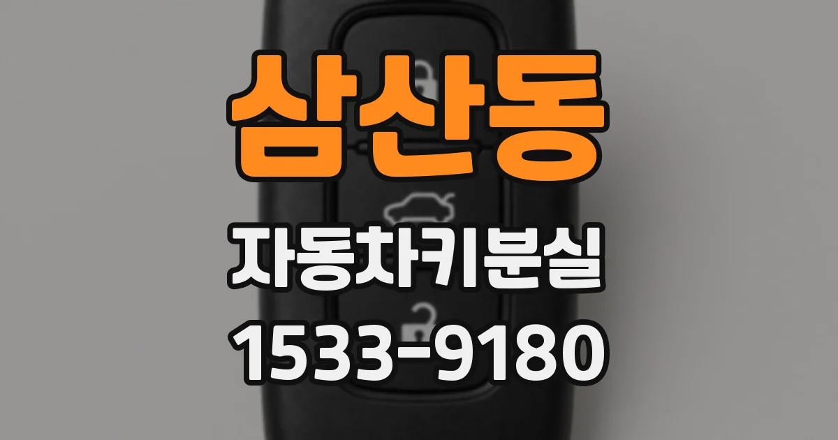삼산동 자동차키분실