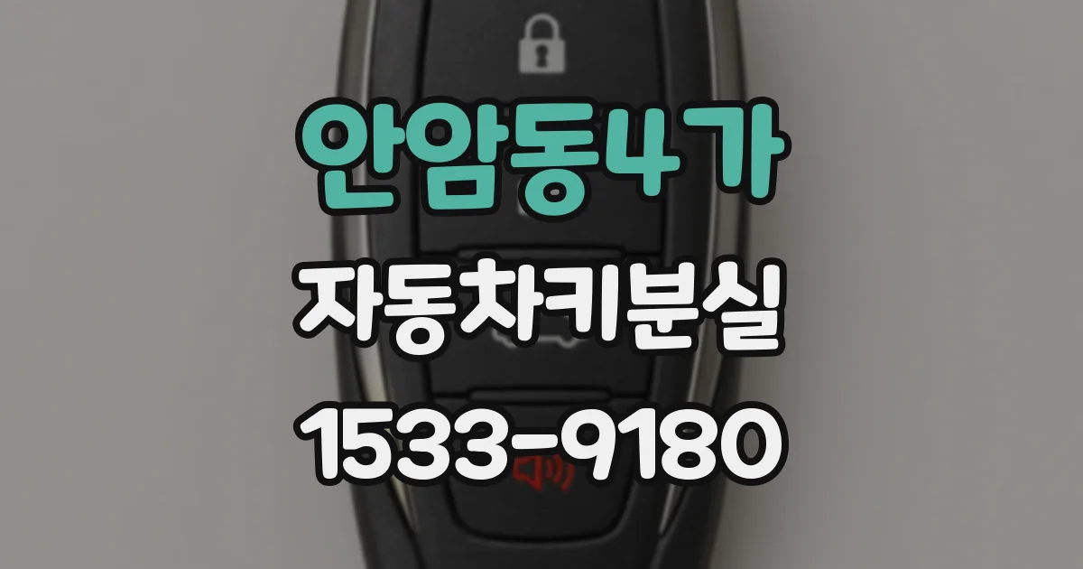 안암동4가 자동차키분실