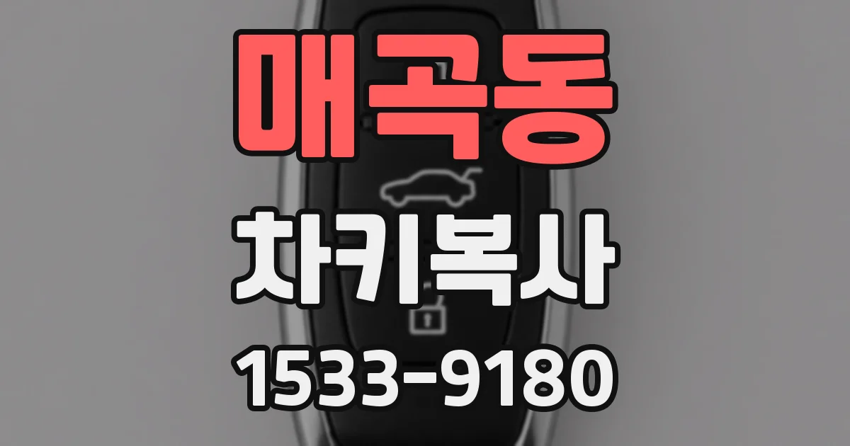 매곡동 차키복사