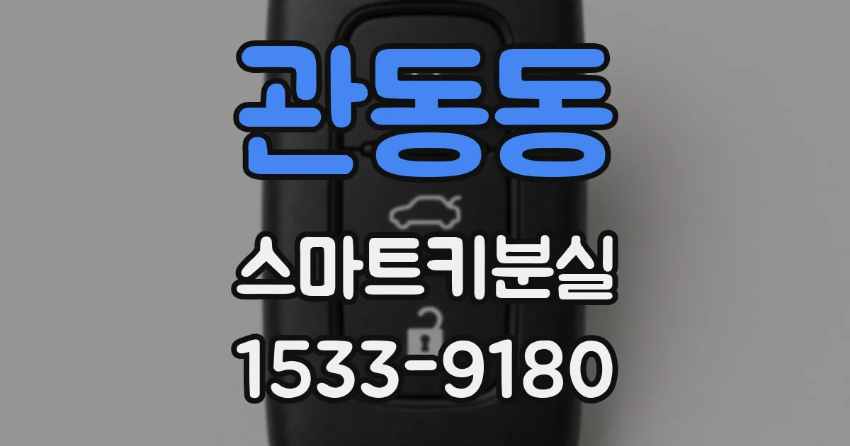관동동 스마트키분실
