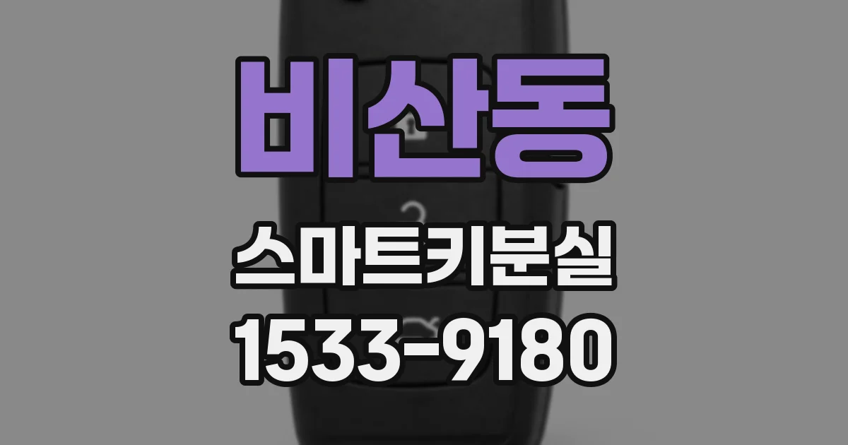 비산동 스마트키분실
