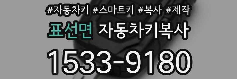 표선면 자동차키복사