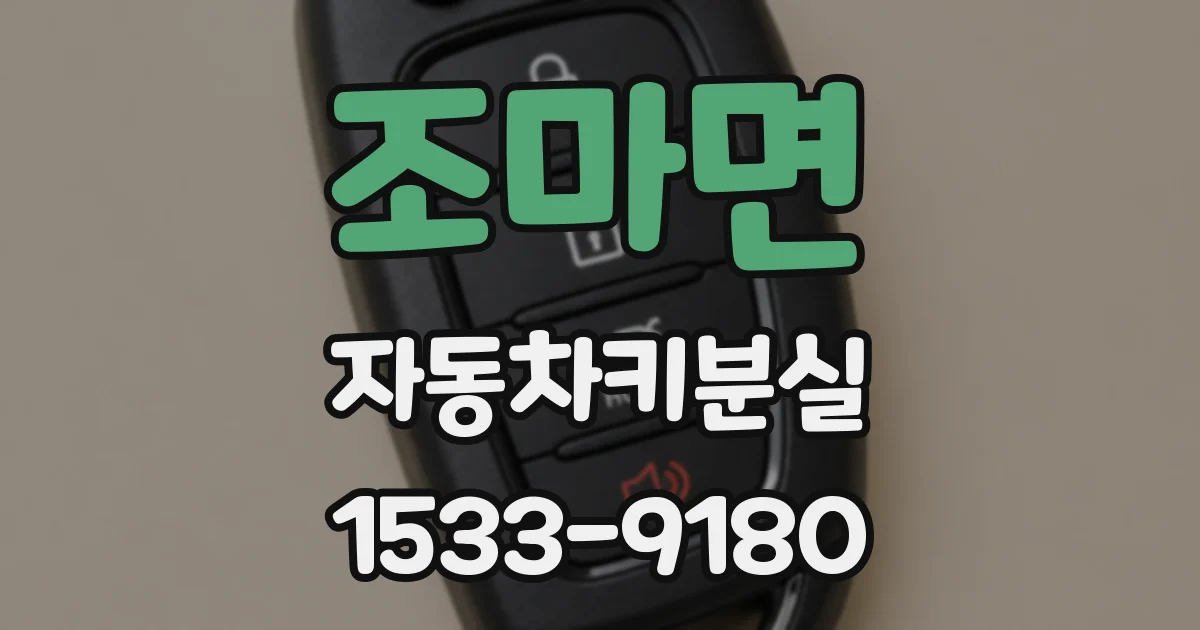 조마면 자동차키분실