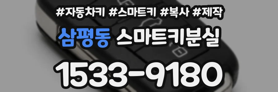 삼평동 스마트키분실