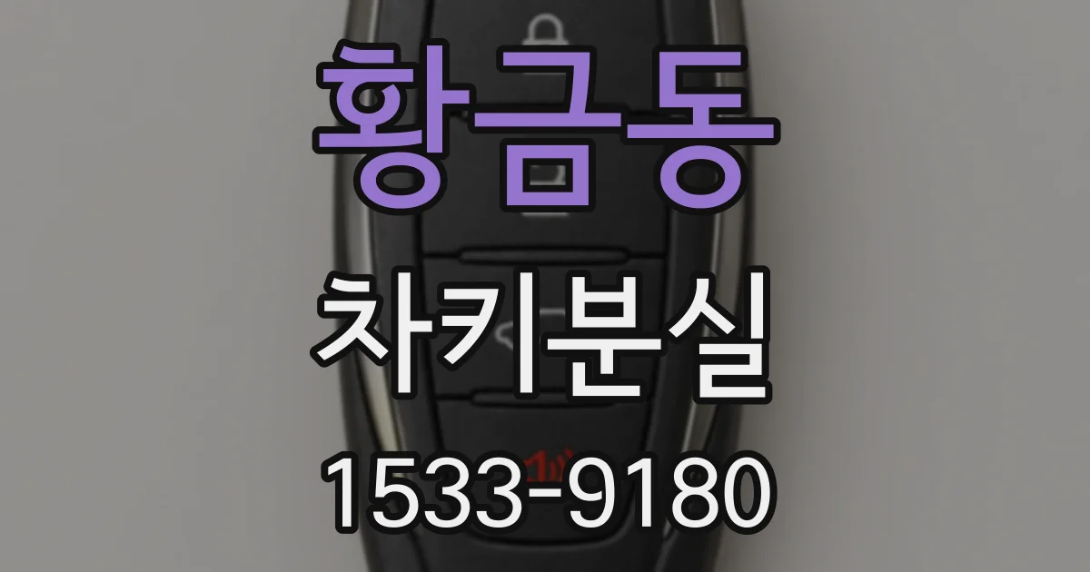황금동 차키분실