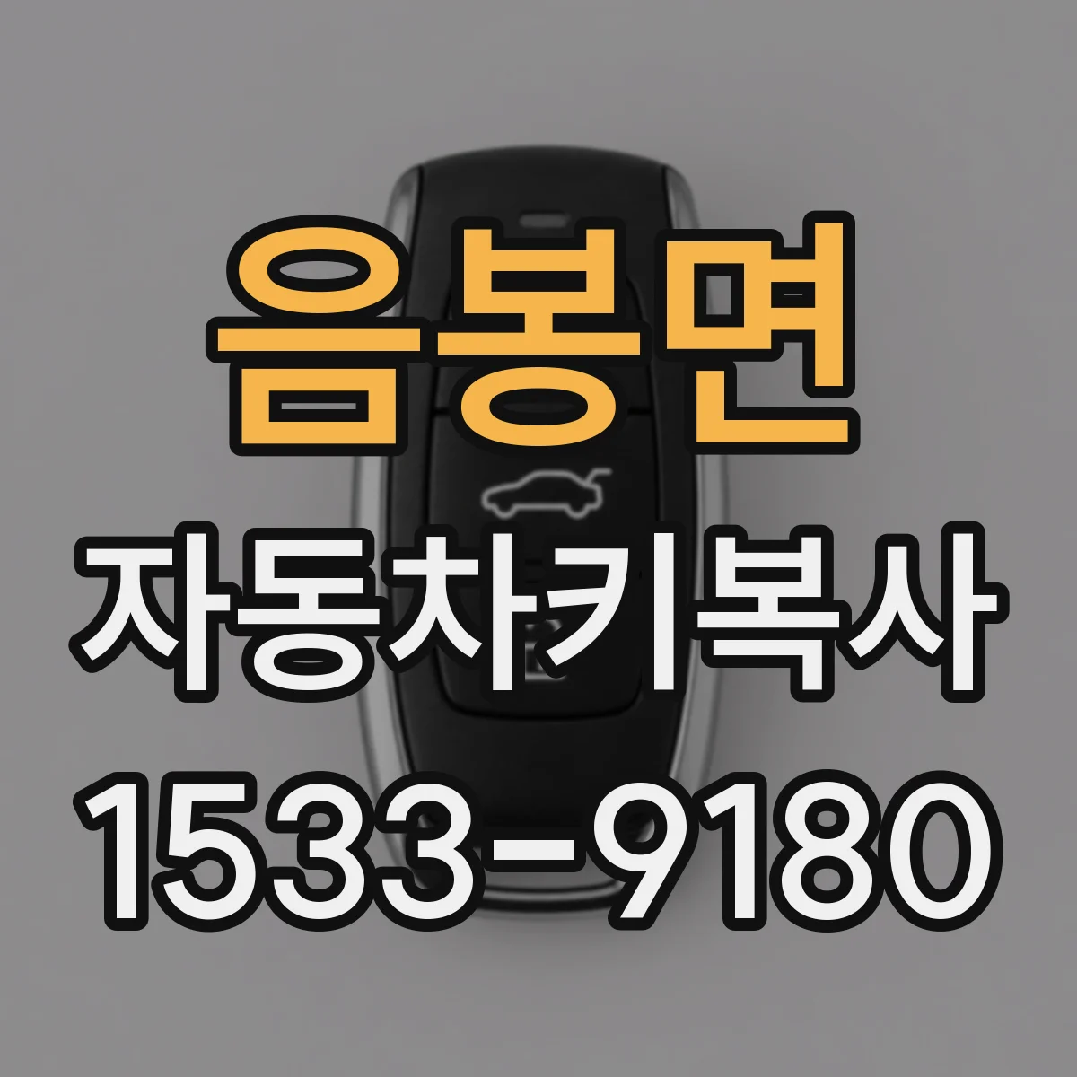 음봉면 자동차키복사