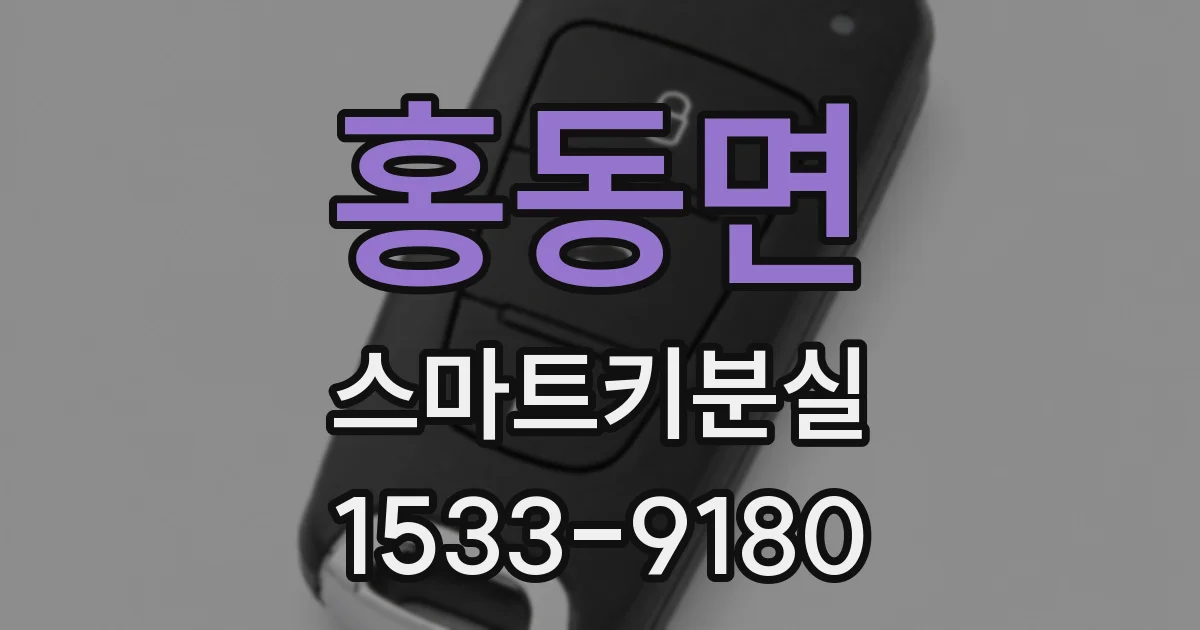 홍동면 스마트키분실